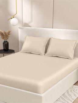 Home Ecstasy - Cotton King Bedsheet with 2 Pillow Covers (King)