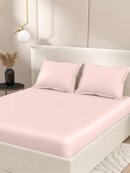 Home Ecstasy - Cotton King Bedsheet with 2 Pillow Covers (King)