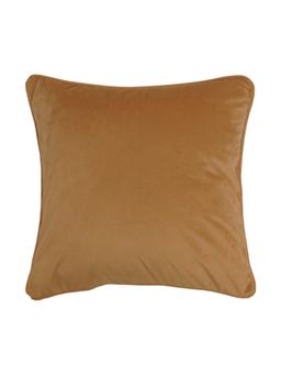 Zeba World - Cream Cord Piped Velvet Cushion Cover (16x16 Inches)
