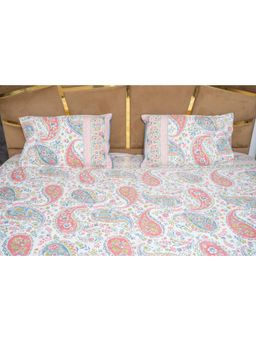 Videksha Home & Lifestyle - Alpana Bahar Bedsheet with 2 Pillow Covers (King)