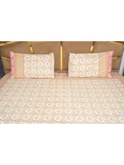 Videksha Home & Lifestyle - Rangmala Bahar Bedsheet with 2 Pillow Covers (King)