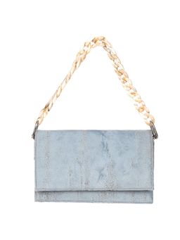 ETCETERA - Women Textured Blue Velvet Shoulder Bag