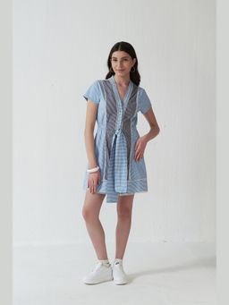 Muvazo - Blue Stripes Dress