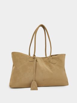 Styli - Women Khaki Solid Top Handle Handbag