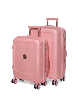 ROMEING - Sicily Polypropylene Luggage Trolley Bags - Pink (S/M) (Pack of 2)