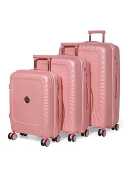 ROMEING - Sicily Polypropylene Luggage Trolley Bags - Pink (S/M/L) (Pack of 3)