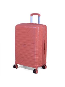 ROMEING - Tuscany Polypropylene Luggage Trolley Bag - Coral (M)