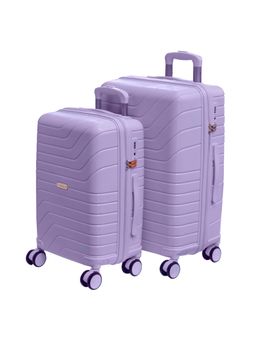 ROMEING - Tuscany Polypropylene Luggage Trolley Bags - Purple (S/M) (Pack of 2)
