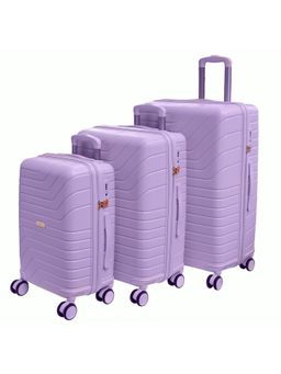 ROMEING - Tuscany Polypropylene Luggage Trolley Bags - Purple (S/M/L) (Pack of 3)