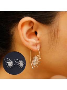 House of Aadyaa - Bramhakamal Flower Earrings