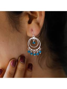 House of Aadyaa - Blue Apetite Chandbali