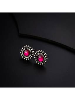 House of Aadyaa - Round Kempu Earrings