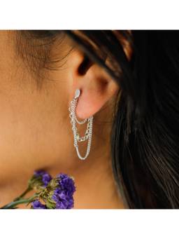 House of Aadyaa - Silver Three Layer Chain Trinket