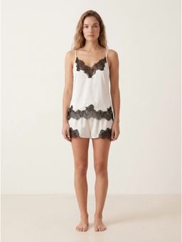 Mysthelle - White Cami Top and Shorts