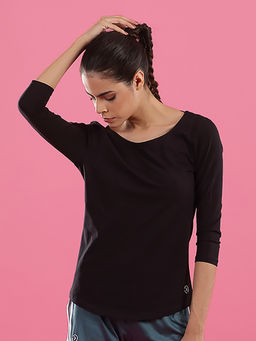 Kica - Illicit Top With Mesh Racer Back - Black