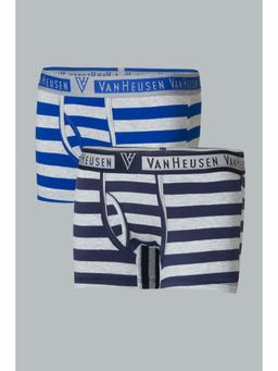 Van Heusen Innerwear - Van Heusen Boys Pack of 2 Colour Fresh & Striped Trunks - KDS01 , KDS05