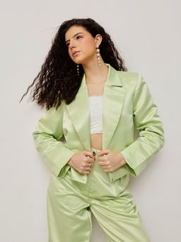 HOUSE OF S - Notched Crop Top with Pant (Set of 2)