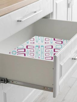 At Home by Nilkamal - Geometric Anti Slip Shelf Mat Multi-Color