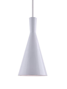 Homesake - Metal Cone Pendant Hanging Light White 2 Piece