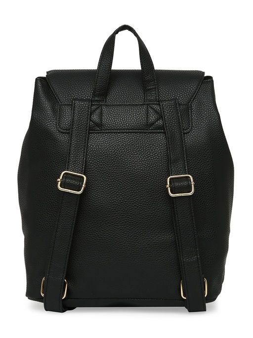 black leather sling backpack Champs Sling Bag, Black
