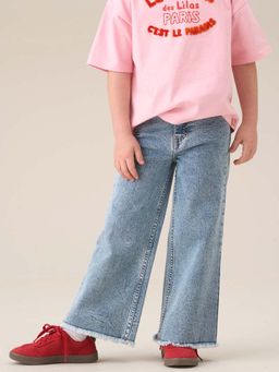 ANGEL & ROCKET - Brooke Wide Leg Heart Pocket Jeans