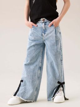 ANGEL & ROCKET - Lena Bow Detail Straight Leg Jeans