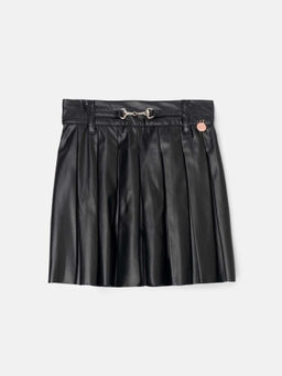 ANGEL & ROCKET - Lucile Black Leather Look Skirt