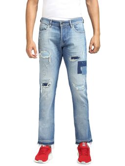 Jack & Jones - Blue Low Rise Glenn Slim Fit Jeans