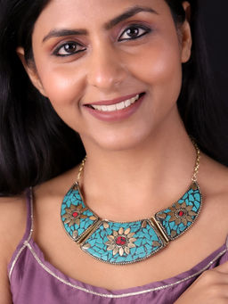 PANASH - Brass Gold-Plated Necklace