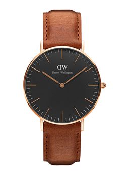 Daniel Wellington - Classic Black Durham Rose Gold Watch For Men
