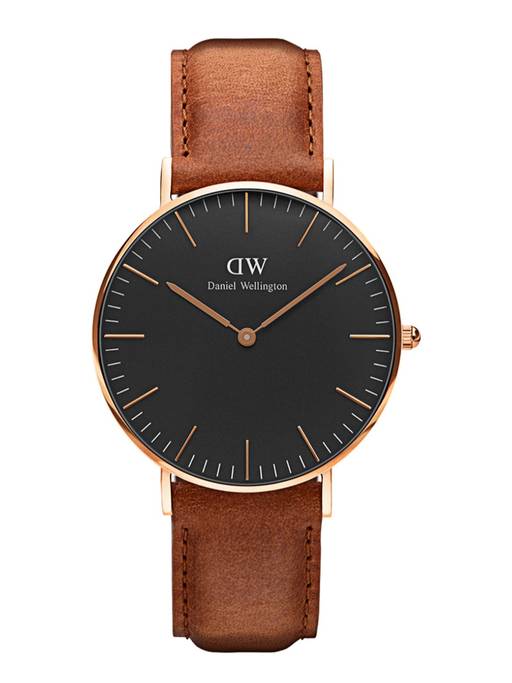Daniel Wellington Black and Gold watch Amazon.com: Daniel Wellington Classic Sheffield 40mm Men main image 3