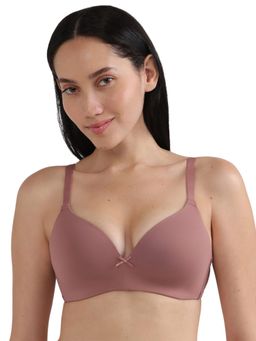 Wacoal - Basics Zoe Padded 3/4Th Cup Comfort Fit T-Shirt Bra - Brown