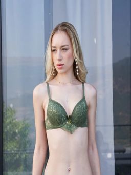 Mieora - Women Olive Padded Bra