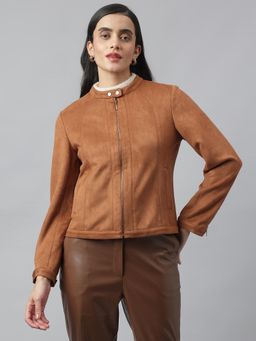 Latin Quarters - Tan Solid Jacket