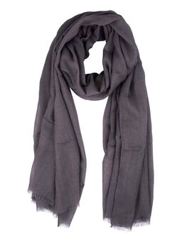 The Tie Hub - Solid Grey Pure Wool Scarf