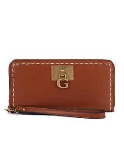 Guess - STEPHI SLG LARGE ZIP AROUND Brown Wallet