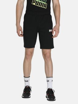 Puma - Wavy Printed Logo Men Black Shorts