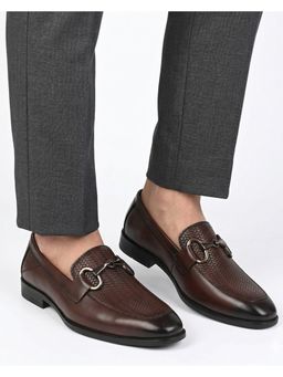 Alberto Torresi - Premium Branded Horsebit Formal Synthetic Loafers With Heel Support
