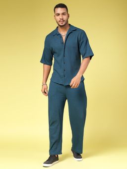 RIGO - Mens Teal Waffle Oversized Co-Ord (Set of 2)