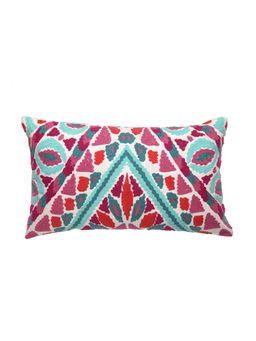 Nisrag Home - Multi-Color Abstract Cushion Cover (12 x 15 Inches)