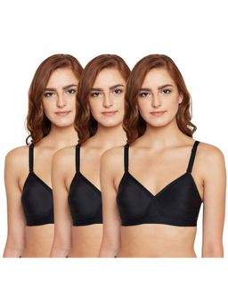 Bodycare - Pack of 3 B-C-D Cup Bra In Black Colour
