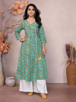 Rangita - Green Floral Kurta