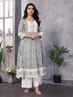 Rangita - White Floral Kurta