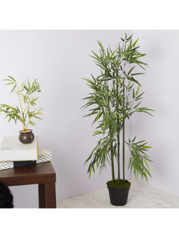 HomeTown - Ilana Faux Bamboo Potted Plant 55 Cm in Green Colour