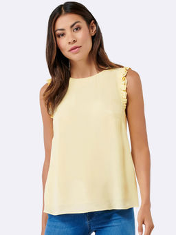 Forever New - Tangela Textured Frill Layer Tank