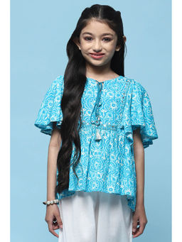 Biba - Girls Gathered Rayon Top