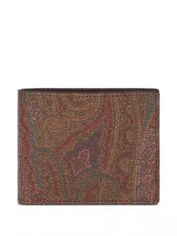 Etro - Brown Paisley Pattern Wallet