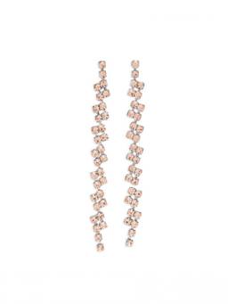 Forte Forte - Silver Crystal Embellished Dangler Earrings