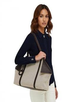 Ferragamo - Natural Scarf Large Tote Bag