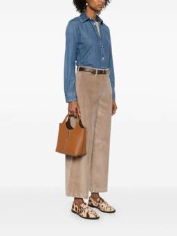 TOD'S - Brown Leather Mini Tote Bag